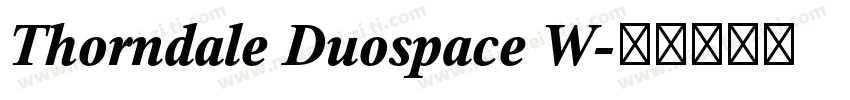 Thorndale Duospace W字体转换